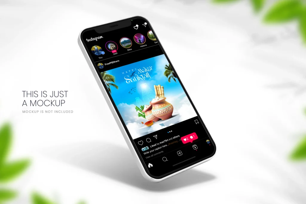 Creative Pongal PSD Template featuring colorful sugarcane, rice pots, and festive patterns with vibrant colors