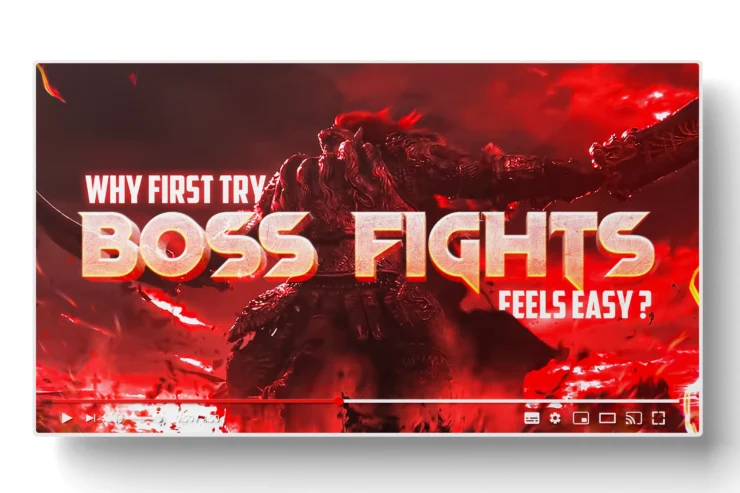 Epic Gaming Thumbnail Template featuring bold fonts, vibrant colors, and action-packed design elements for YouTube gaming videos