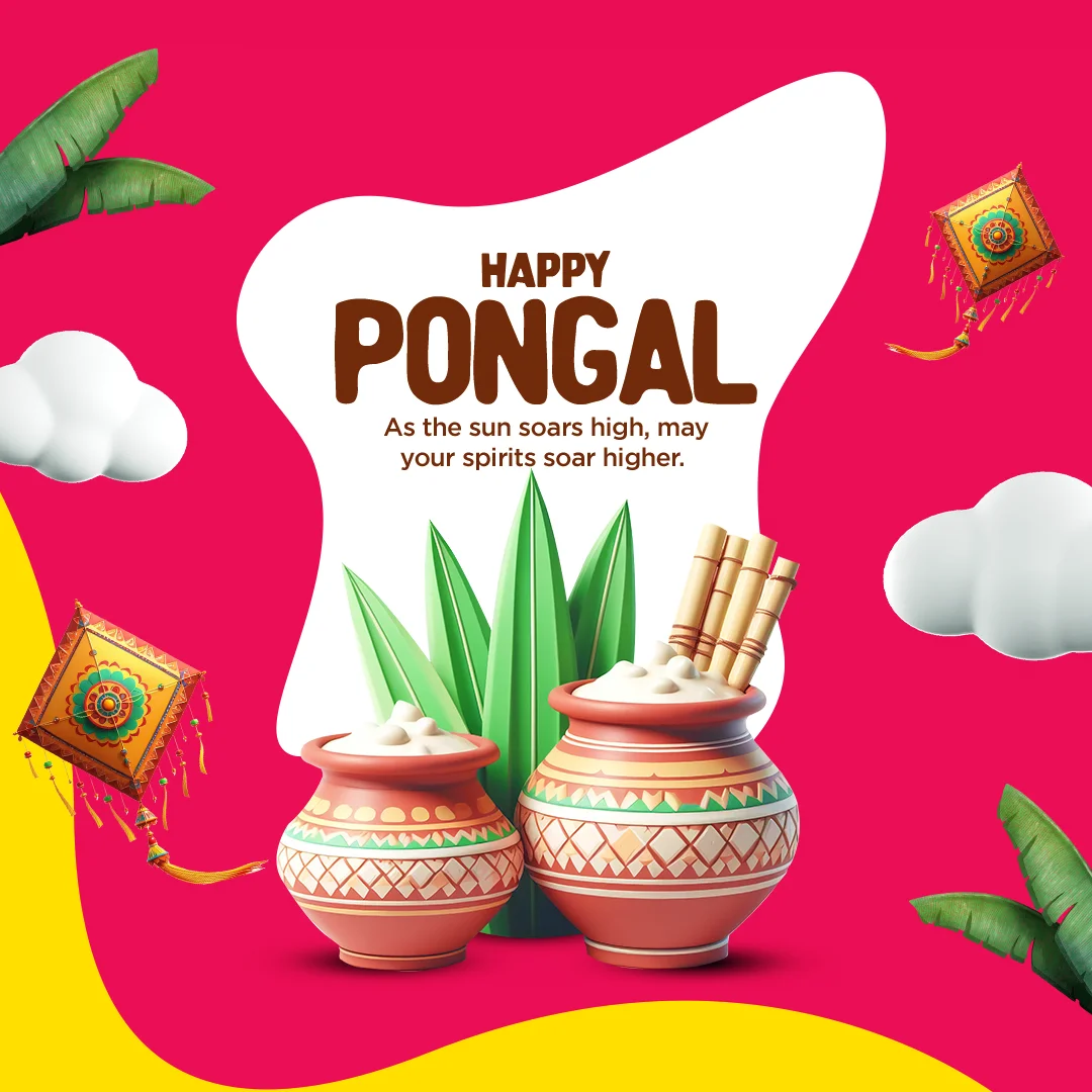 Free Download: Happy Pongal PSD Template