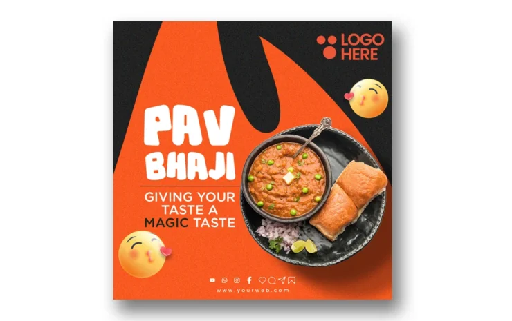 Customizable spicy food flyer PSD template designed for promoting bold and flavorful dishes and special offers.