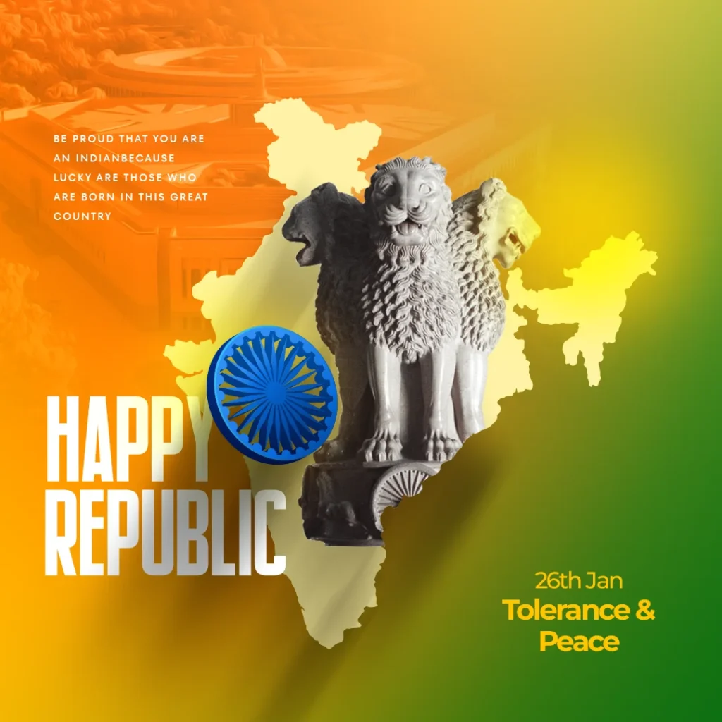 Free PSD for indian Republic day template