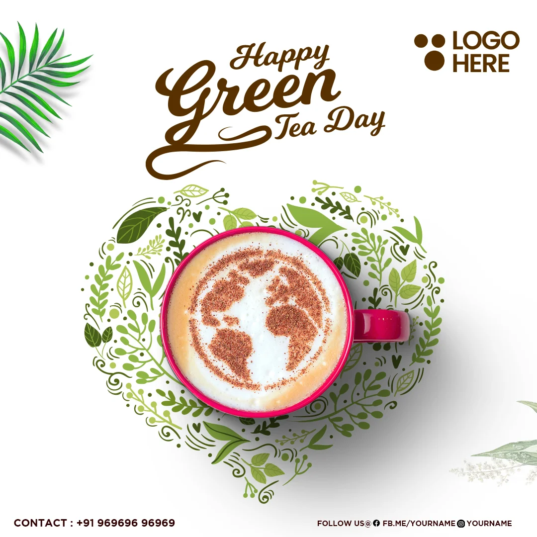 Cafe social media template with stylish and customizable design, ideal for promoting coffee shops, tea houses, and special cafe events.