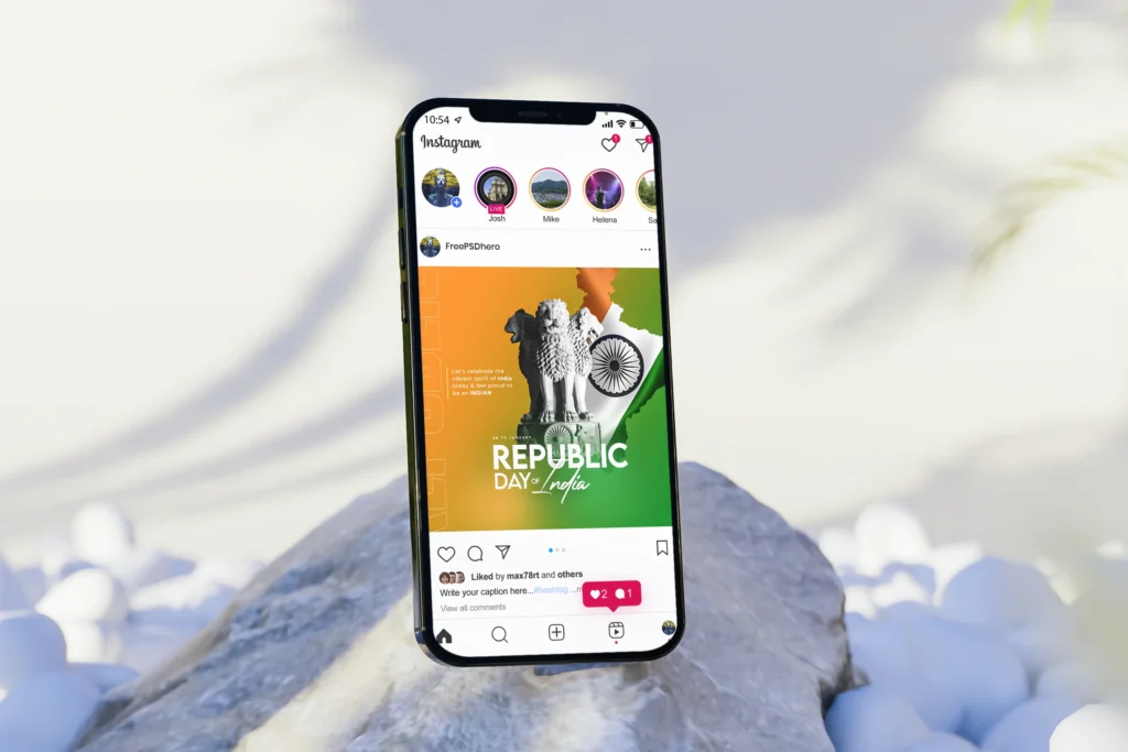 Download this Free Republic Day Post Design Template PSD for Eye-Catching Social Media Posts