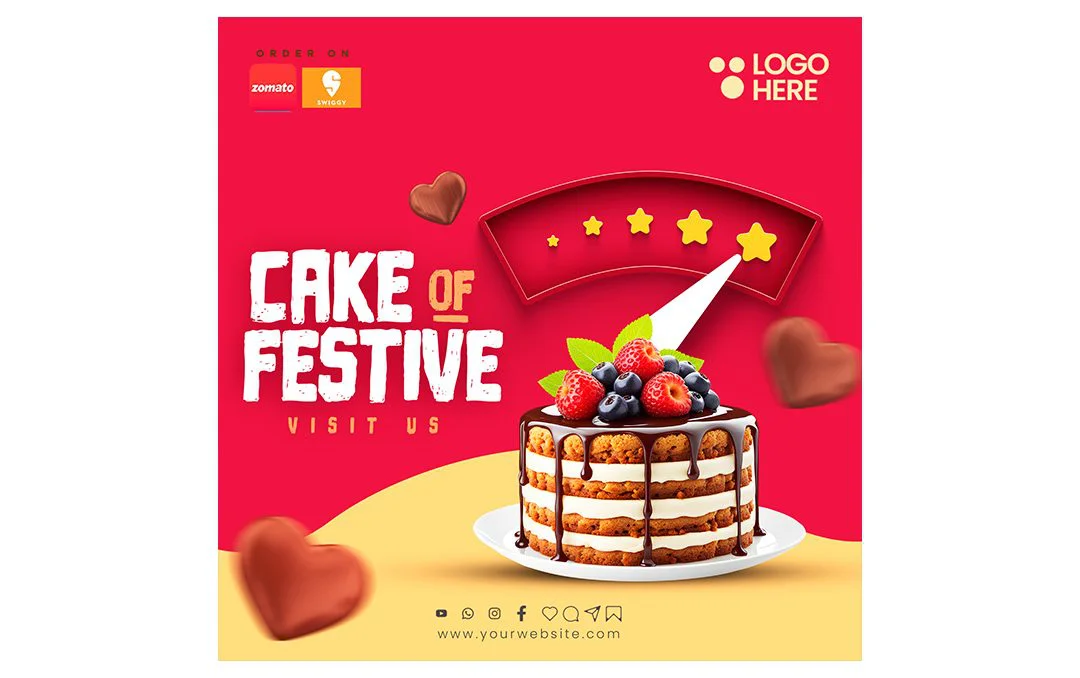 Restaurant free PSD template with a clean and customizable design, ideal for creating promotional materials, menus, and marketing campaigns.