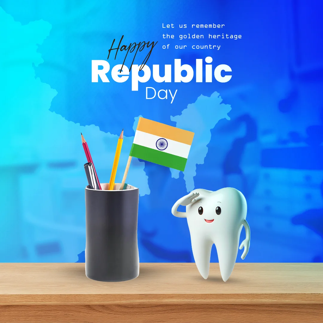 Download this Free Republic Day PSD Template - Dental Theme for a Fun & Engaging Design