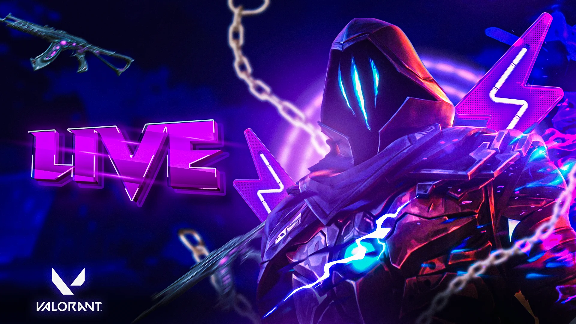 Download Free Gaming Thumbnail PSD Template for valorant - High-Quality & Professional

