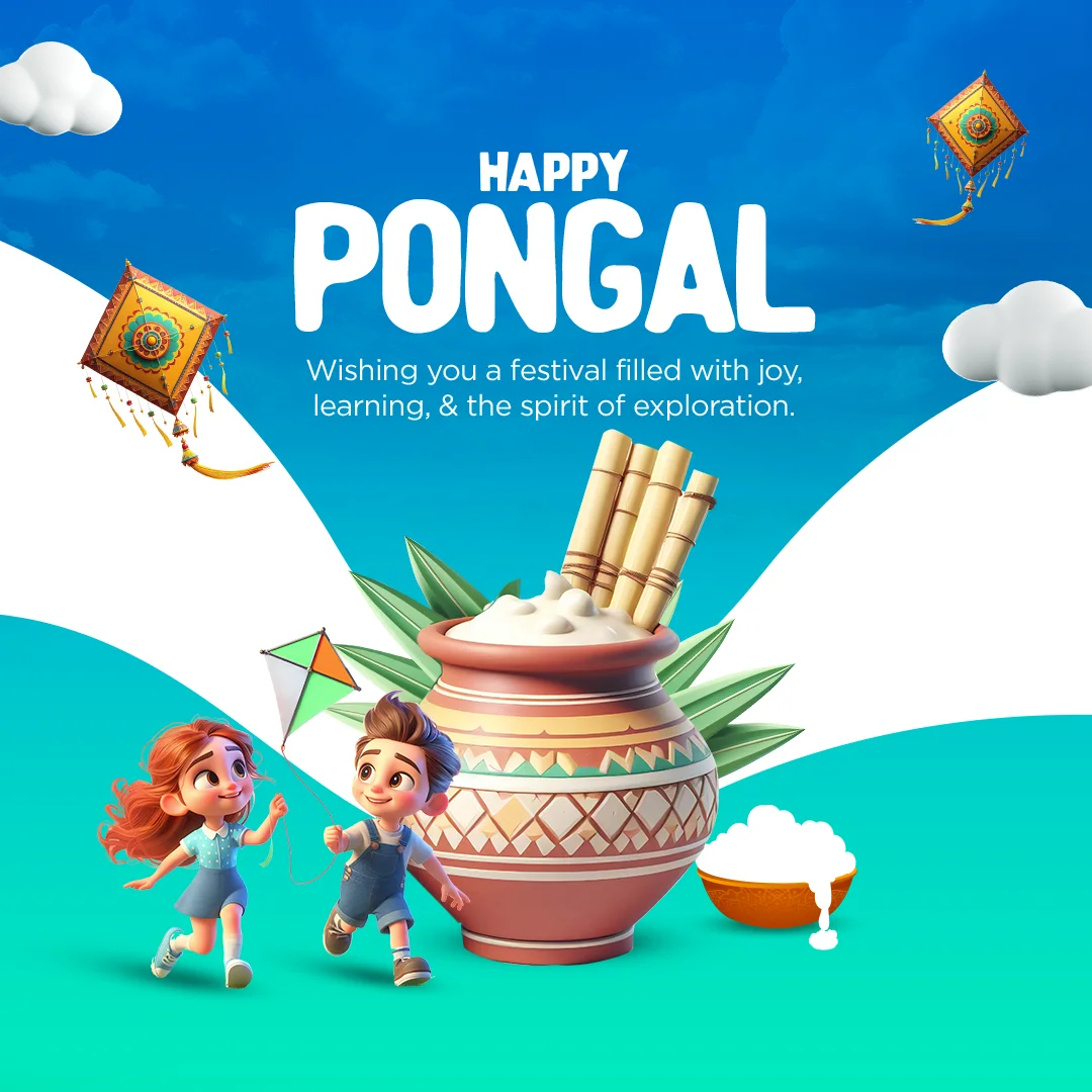 Gradient Theme Pongal Free PSD Template Download
