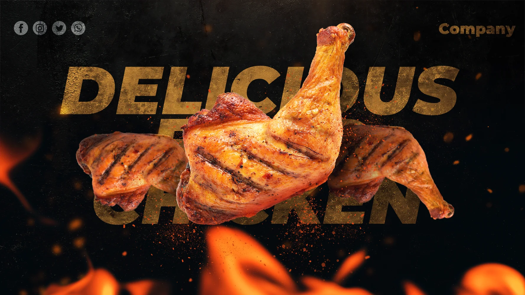 Free restaurant billboard PSD template with a bold and customizable design, ideal for showcasing restaurant promotions and special deals.