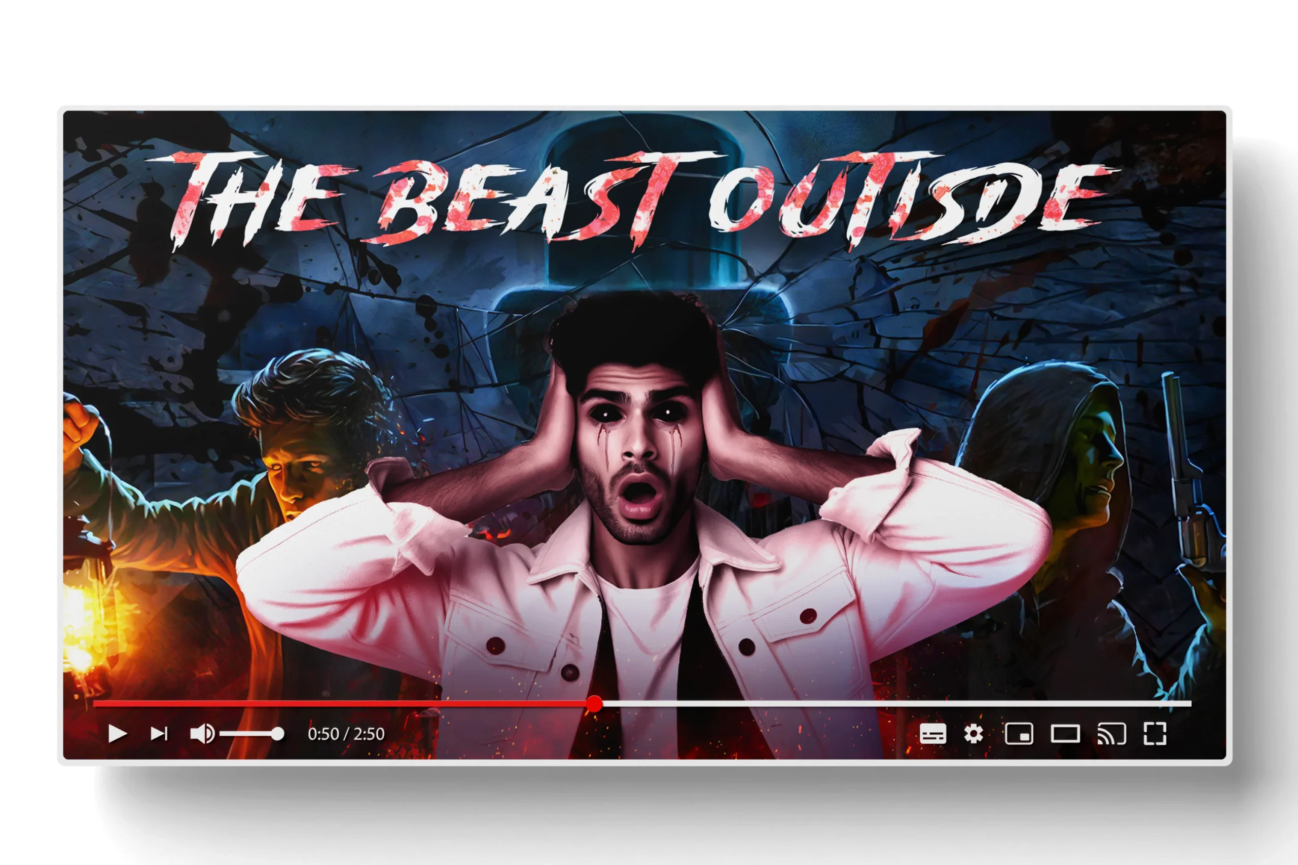 Free gaming PSD thumbnail template with high-quality, customizable designs for YouTube and streaming content.