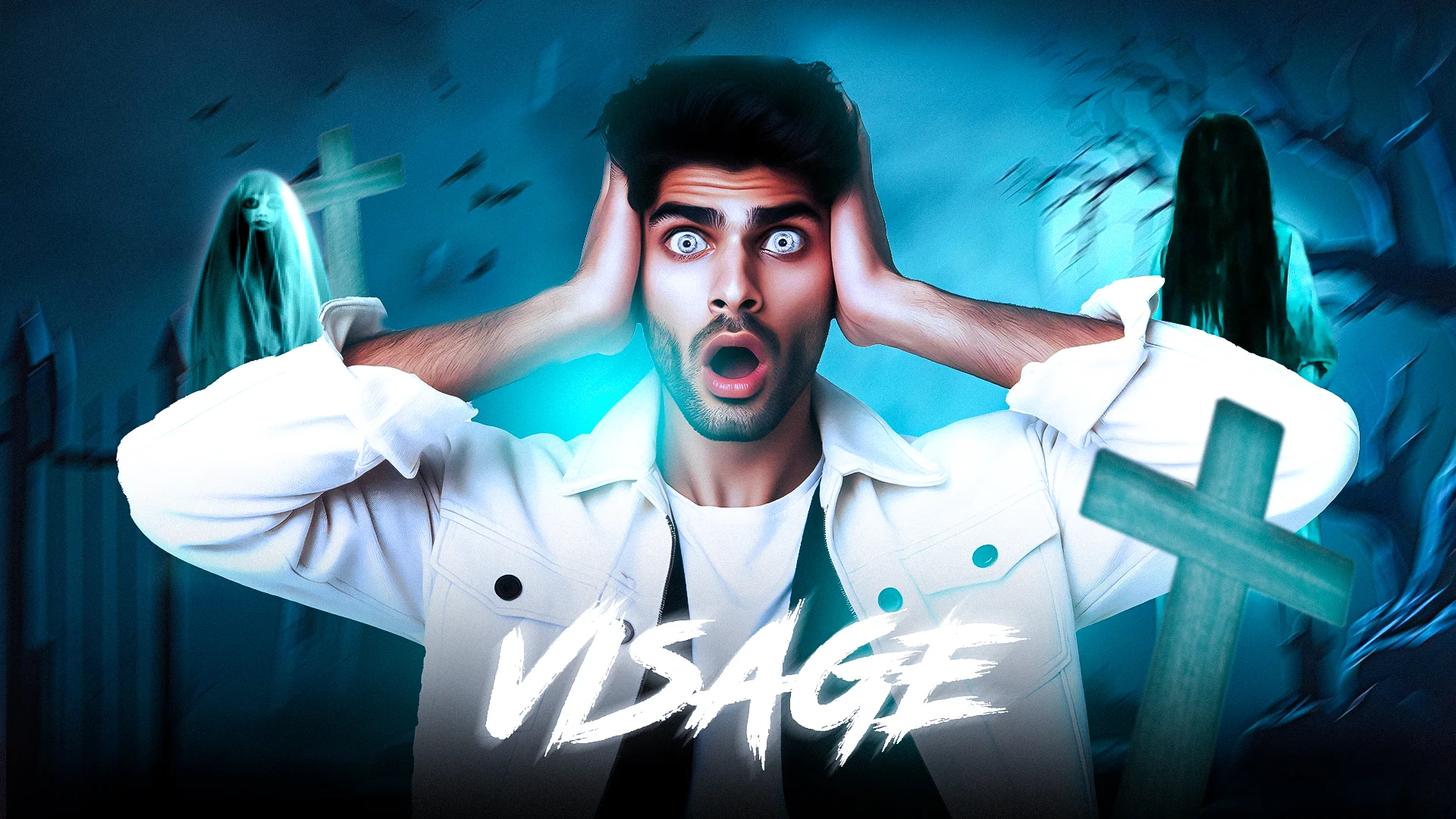 Gaming thumbnail free PSD template with customizable designs, ideal for YouTube and streaming content.