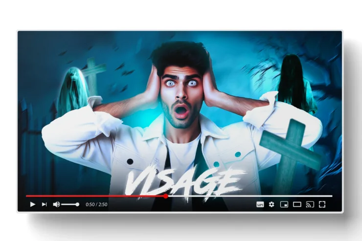 Gaming thumbnail free PSD template with customizable designs, ideal for YouTube and streaming content.