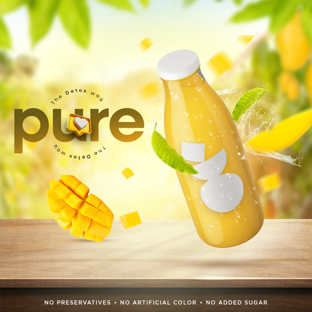 Juice Instagram PSD template with a vibrant and customizable design, ideal for promoting juice bars, healthy drinks, and social media marketing