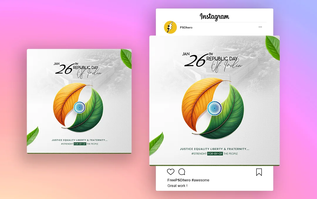 Download this Free Republic Day PSD Template - Eco-friendly Theme & Create Environmentally Conscious Designs