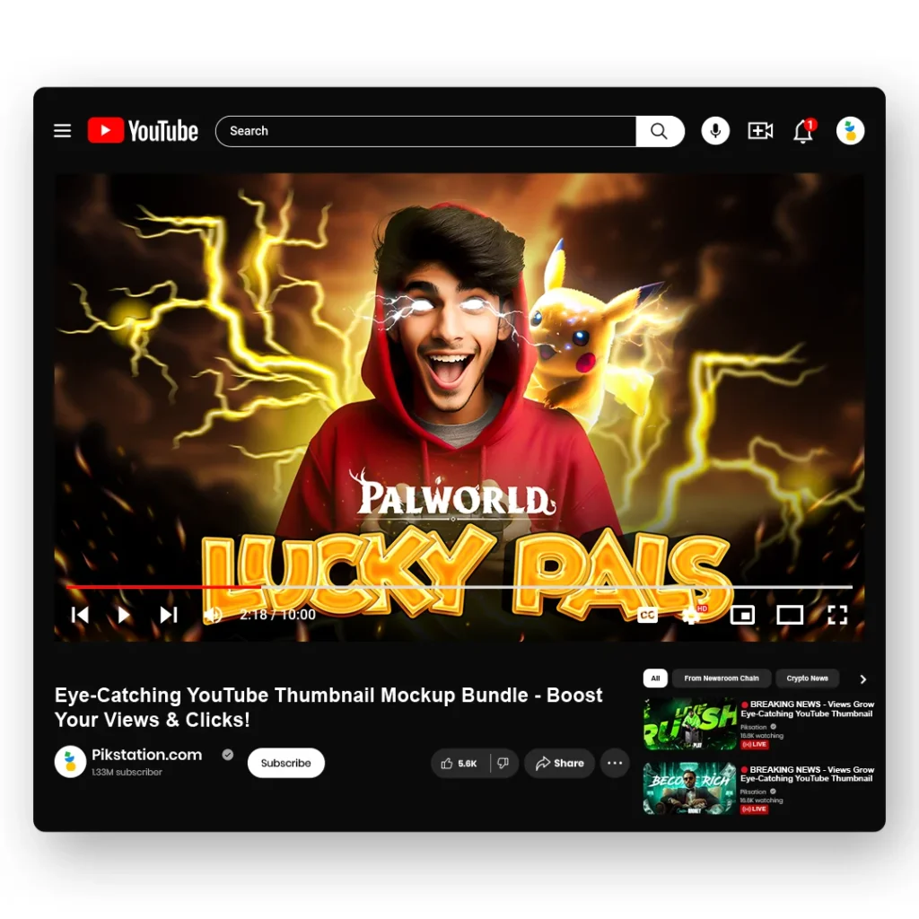 Free Download: Eye-Catching YouTube Gaming Thumbnail PSD Template - Designed for Gamers