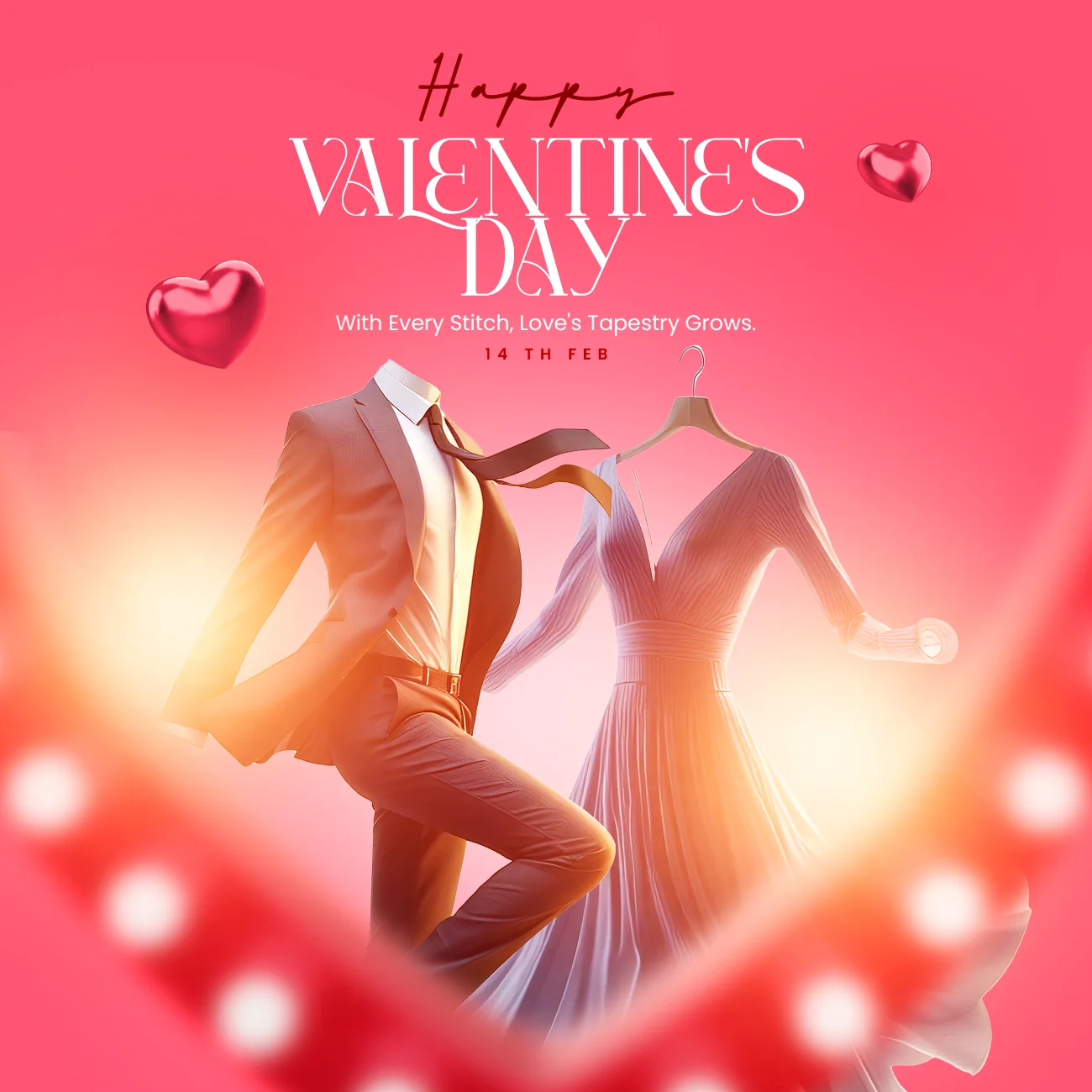 Valentine Day Poster Template to spread love and romance. Create stunning designs for your Valentine's Day promotions and events. Download now