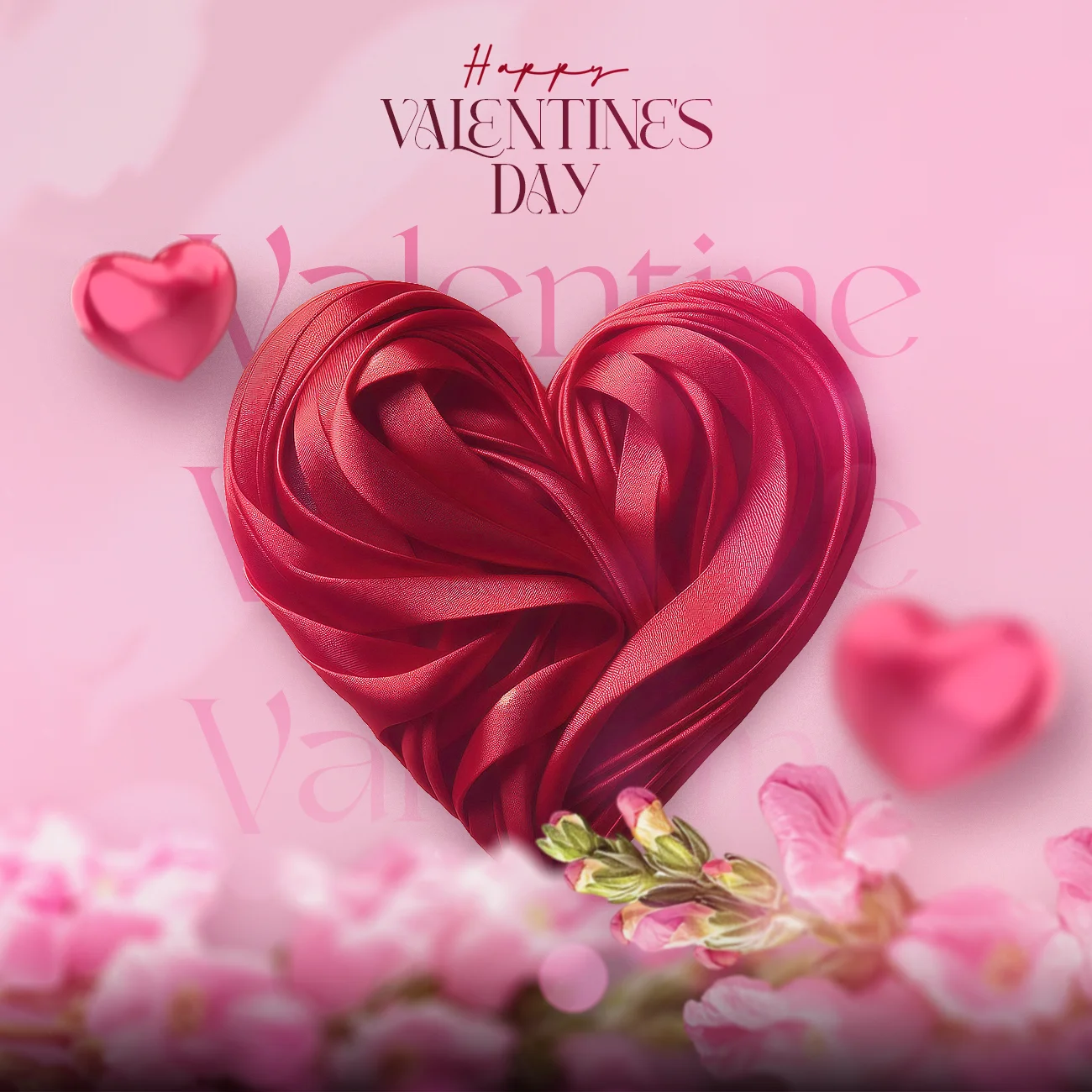 valentine day template for social media posts, promotions, and marketing campaigns. Download our customizable PSD design.