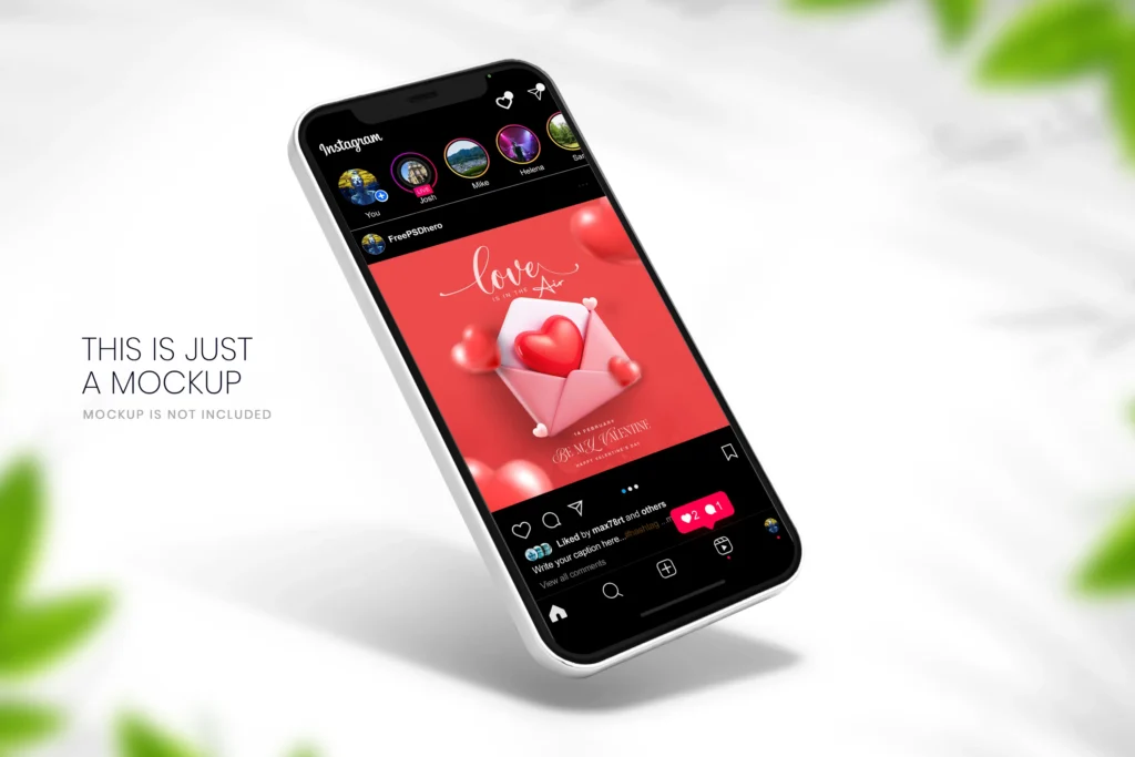 Free PSD for Valentine’s Day banner featuring romantic heart graphics, elegant typography, and festive colors for social media promotions.